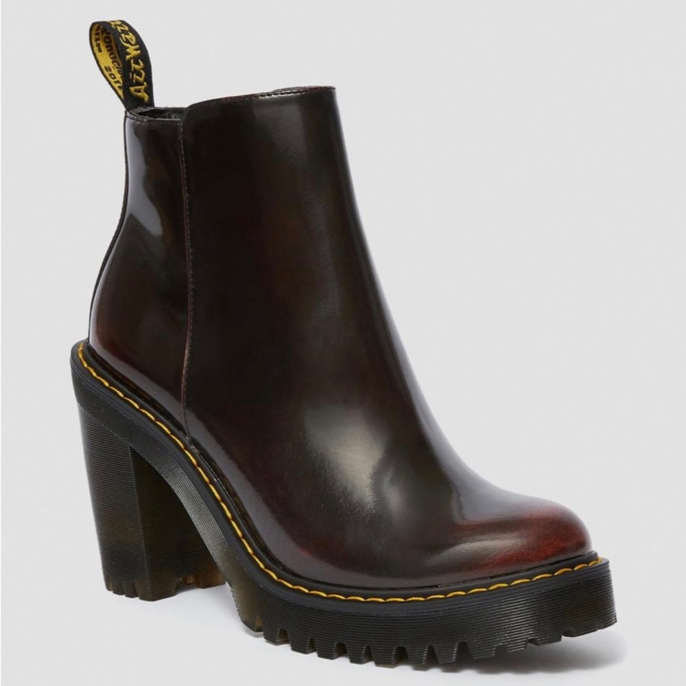 Dr. Martens Magdalena Chelsea Boots, Cherry Red, size 9